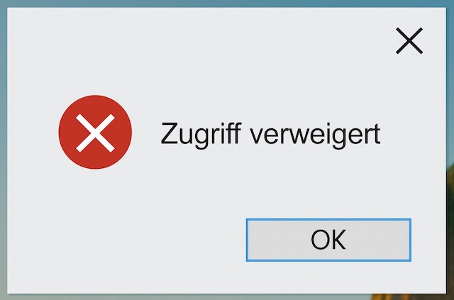 Zugriff verweigert